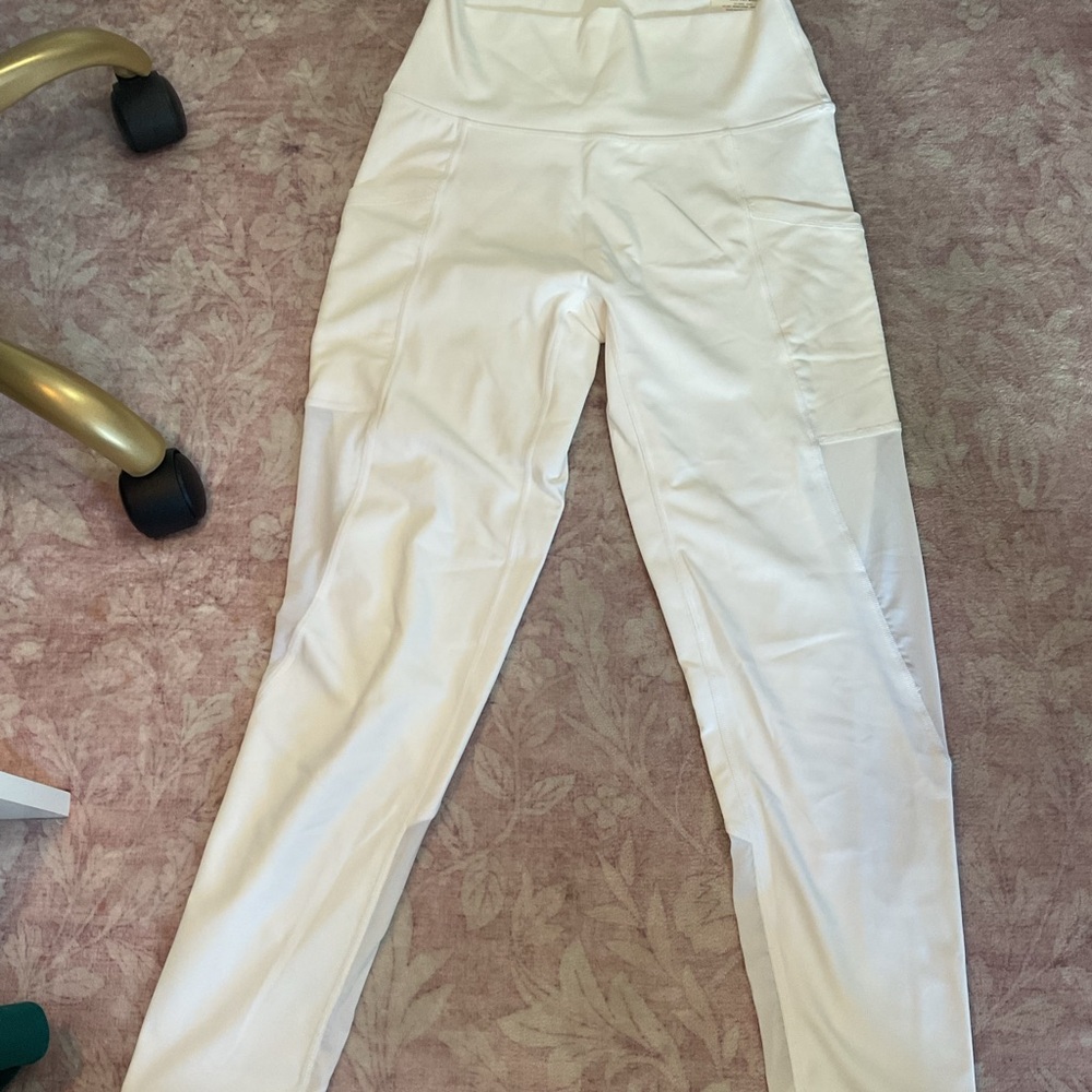 Aerie High-Waist White Leggings